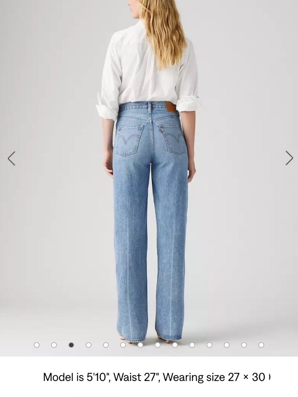 Levi's Women's Straight Leg Jeans in Light Blue Denim - Picture 3 of 6